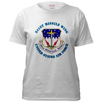 341MW - A01 - 04 - 341st Missile Wing with Text - Women's T-Shirt