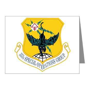 353SOG - M01 - 02 - 353rd Special Operations Group - Note Cards (Pk of 20)