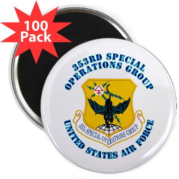 353SOG - M01 - 01 - 353rd Special Operations Group with Text - 2.25" Magnet (100 pack)