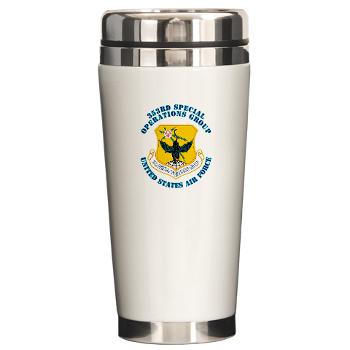 353SOG - M01 - 03 - 353rd Special Operations Group with Text - Ceramic Travel Mug