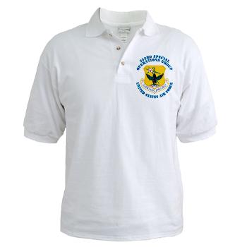353SOG - A01 - 04 - 353rd Special Operations Group with Text - Golf Shirt