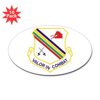 354FW - M01 - 01 - 354th Fighter Wing - Sticker (Oval 10 pk)
