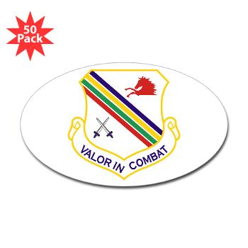 354FW - M01 - 01 - 354th Fighter Wing - Sticker (Oval 50 pk)