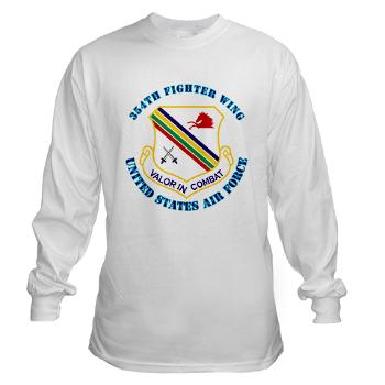 354FW - A01 - 03 - 354th Fighter Wing with Text - Hooded Sweatshirt - Click Image to Close