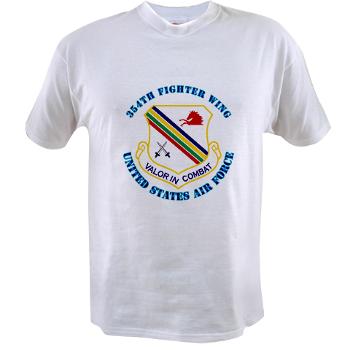 354FW - A01 - 04 - 354th Fighter Wing with Text - Value T-shirt