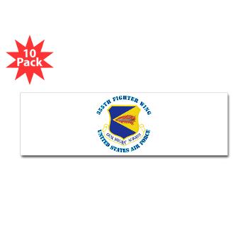 355FW - M01 - 01 - 355th Fighter Wing with Text - Sticker (Bumper 10 pk)