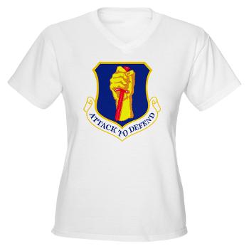 35FW - A01 - 04 - 35th Fighter - Women's V-Neck T-Shirt
