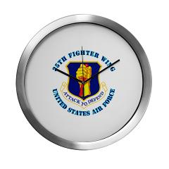 35FW - M01 - 03 - 35th Fighter with Text - Modern Wall Clock