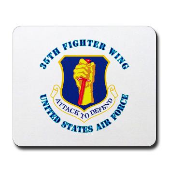 35FW - M01 - 03 - 35th Fighter with Text - Mousepad