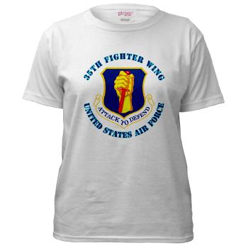 35FW - A01 - 04 - 35th Fighter with Text - Women's T-Shirt