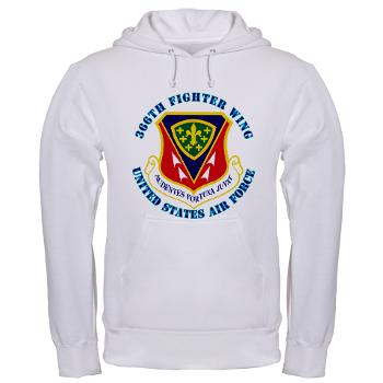 366FW - A01 - 03 - 366th Fighter Wing with Text - Hooded Sweatshirt