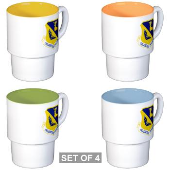 374AW - M01 - 03 - 374th Airlift Wing - Stackable Mug Set (4 mugs)