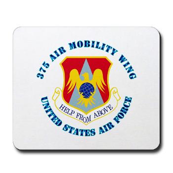 375AM - M01 - 03 - 375th Air Mobility with Text - Mousepad