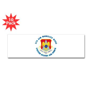 375AM - M01 - 01 - 375th Air Mobility with Text - Sticker (Bumper 10 pk)