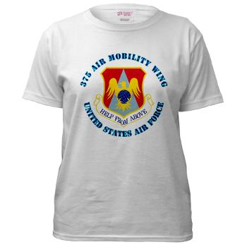 375AM - A01 - 04 - 375th Air Mobility with Text - Women's T-Shirt