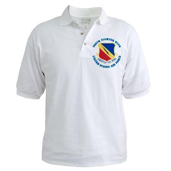 388FW - A01 - 04 - 388th Fighter Wing with Text - Golf Shirt