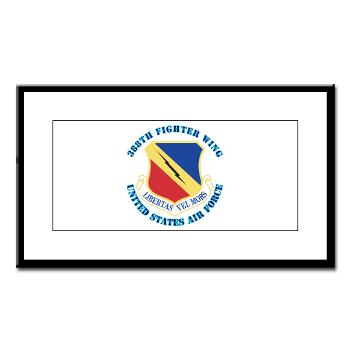 388FW - M01 - 02 - 388th Fighter Wing with Text - Small Framed Print
