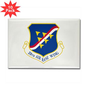 39ABW - M01 - 01 - 39th Air Base Wing - Rectangle Magnet (10 pack)