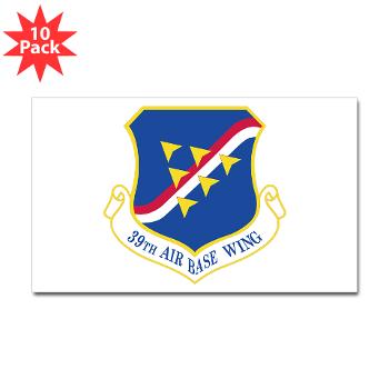 39ABW - M01 - 01 - 39th Air Base Wing - Sticker (Rectangle 10 pk)