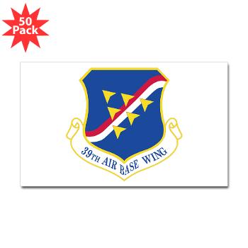 39ABW - M01 - 01 - 39th Air Base Wing - Sticker (Rectangle 50 pk)