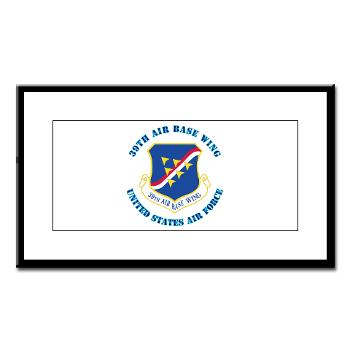 39ABW - M01 - 02 - 39th Air Base Wing with Text - Small Framed Print