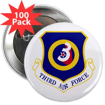 3AF - M01 - 01 - 3rd Air Force - 2.25" Button (100 pack) - Click Image to Close