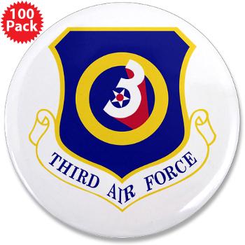 3AF - M01 - 01 - 3rd Air Force - 3.5" Button (100 pack) - Click Image to Close