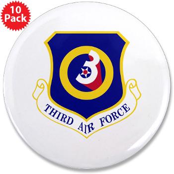 3AF - M01 - 01 - 3rd Air Force - 3.5" Button (10 pack) - Click Image to Close