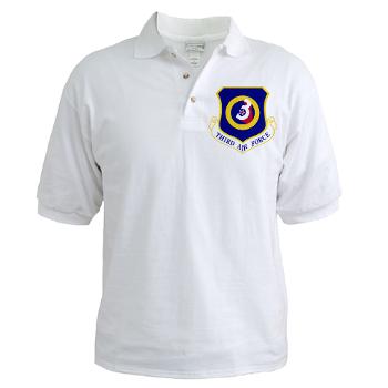 3AF - A01 - 04 - 3rd Air Force - Golf Shirt