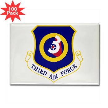 3AF - M01 - 01 - 3rd Air Force - Rectangle Magnet (100 pack) - Click Image to Close