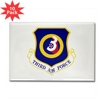 3AF - M01 - 01 - 3rd Air Force - Rectangle Magnet (10 pack) - Click Image to Close