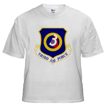 3AF - A01 - 04 - 3rd Air Force - White t-Shirt