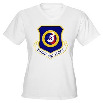 3AF - A01 - 04 - 3rd Air Force - Women's V-Neck T-Shirt