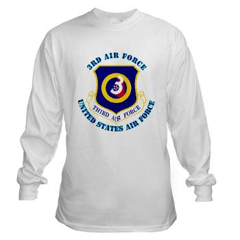 3AF - A01 - 03 - 3rd Air Force with Text - Long Sleeve T-Shirt