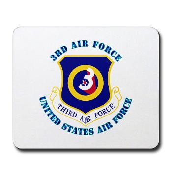 3AF - M01 - 03 - 3rd Air Force with Text - Mousepad