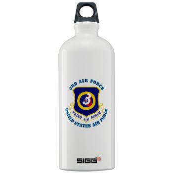 3AF - M01 - 03 - 3rd Air Force with Text - Sigg Water Bottle 1.0L