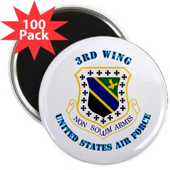 3W - M01 - 01 - 3rd Wing with Text - 2.25" Magnet (100 pack)
