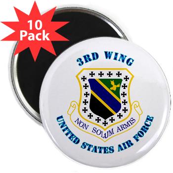 3W - M01 - 01 - 3rd Wing with Text - 2.25" Magnet (10 pack)