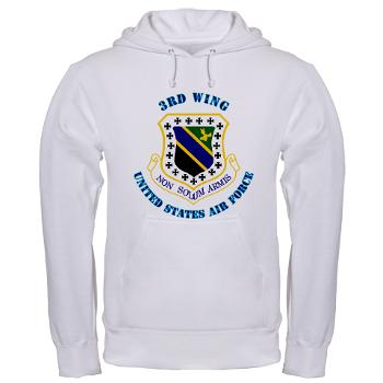 3W - A01 - 03 - 3rd Wing with Text - Hooded Sweatshirt