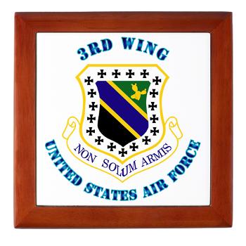 3W - M01 - 03 - 3rd Wing with Text - Keepsake Box
