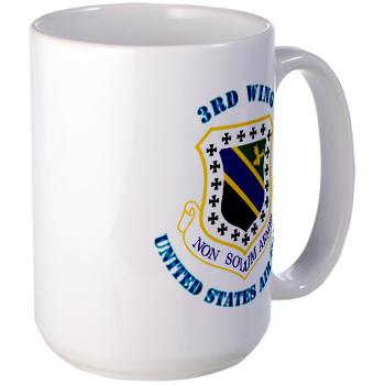 3W - M01 - 03 - 3rd Wing with Text - Large Mug