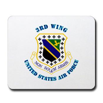 3W - M01 - 03 - 3rd Wing with Text - Mousepad