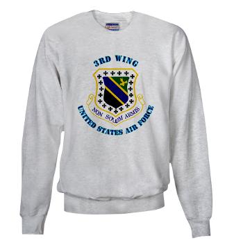 3W - A01 - 03 - 3rd Wing with Text - Sweatshirt