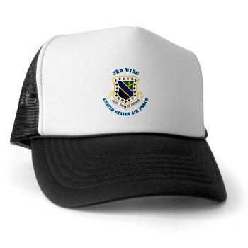 3W - A01 - 02 - 3rd Wing with Text - Trucker Hat
