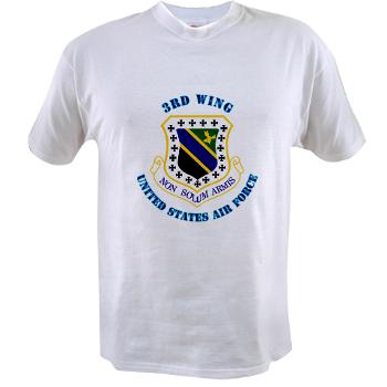 3W - A01 - 04 - 3rd Wing with Text - Value T-shirt