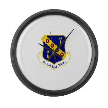 42ABW - M01 - 03 - 42nd Air Base Wing - Large Wall Clock - Click Image to Close