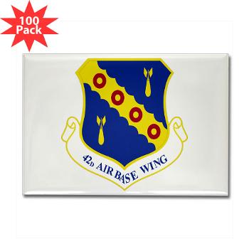 42ABW - M01 - 01 - 42nd Air Base Wing - Rectangle Magnet (100 pack)