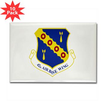 42ABW - M01 - 01 - 42nd Air Base Wing - Rectangle Magnet (10 pack)