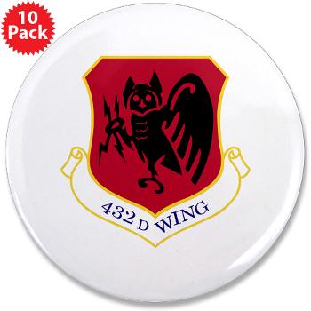 432W - M01 - 01 - 432nd Wing - 3.5" Button (10 pack)