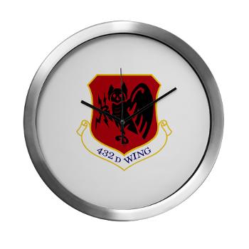 432W - M01 - 03 - 432nd Wing - Modern Wall Clock - Click Image to Close